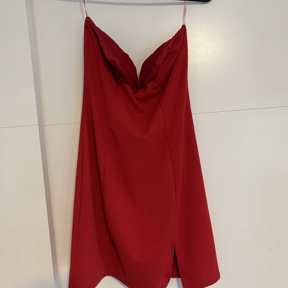 Red Halter Mini Dress